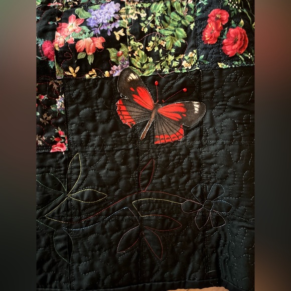 Quilted Boho Style Handmade Jacket, Medium, EUC No Flaws of any Kind - Picture 3 of 7